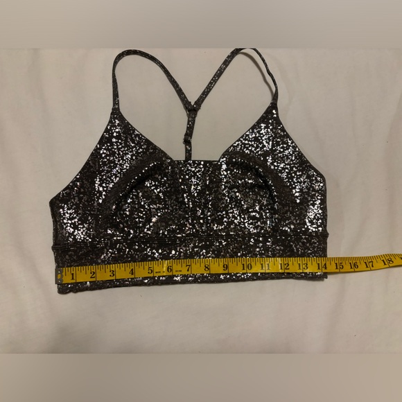 Sweaty Betty Goddess Bra, gray & silver scatter foil, L - Picture 4 of 6